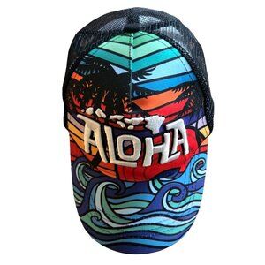 Aloha Men's Baseball cap Hawaiian Islands Embroidered Happy Shirts Adjustable